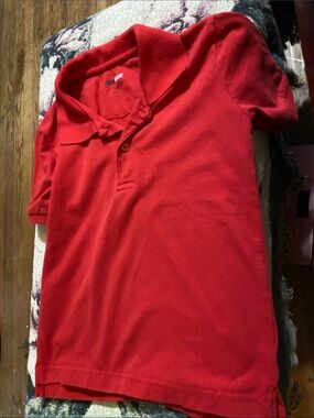 Kids Red Polo Shirt - Classic Short Sleeve